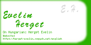 evelin herget business card